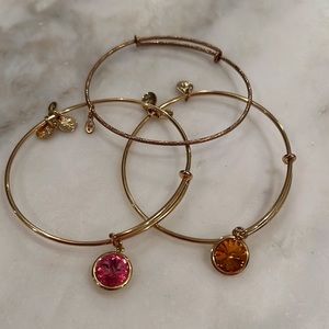 Set of 3 Alex and Ani bracelets